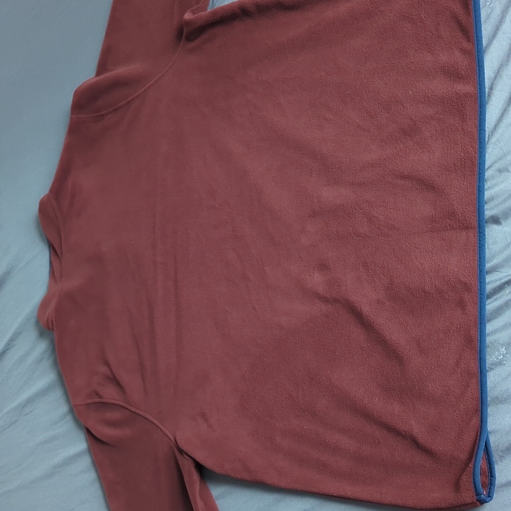 32 Degree Heat Mens 1/4 Snap Fleece Pullover XXL Brown Red - Picture 6 of 8